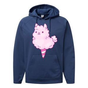 Llama Cotton Candy Performance Fleece Hoodie