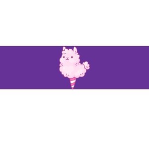 Llama Cotton Candy Bumper Sticker