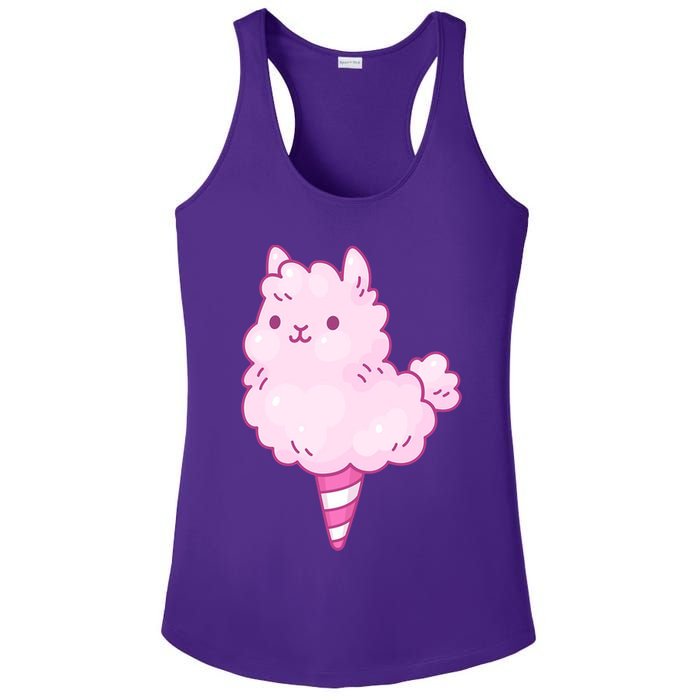 Llama Cotton Candy Ladies PosiCharge Competitor Racerback Tank