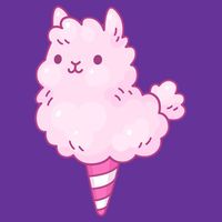 Llama Cotton Candy Ladies PosiCharge Competitor Racerback Tank