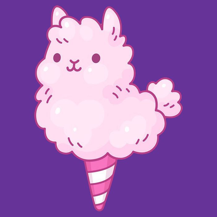 Llama Cotton Candy Ladies PosiCharge Competitor Racerback Tank