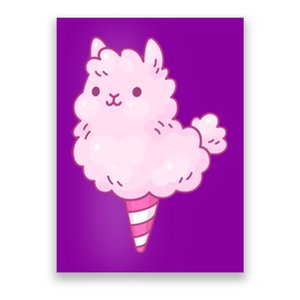 Llama Cotton Candy Poster