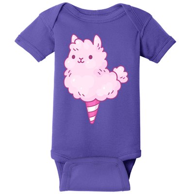 Llama Cotton Candy Baby Bodysuit