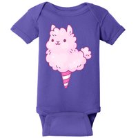 Llama Cotton Candy Baby Bodysuit