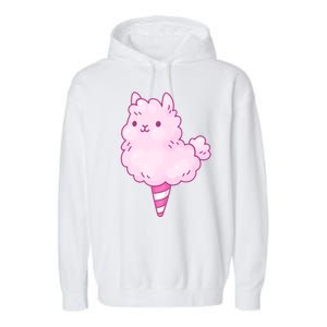 Llama Cotton Candy Garment-Dyed Fleece Hoodie