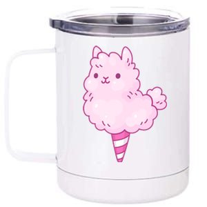 Llama Cotton Candy 12 oz Stainless Steel Tumbler Cup