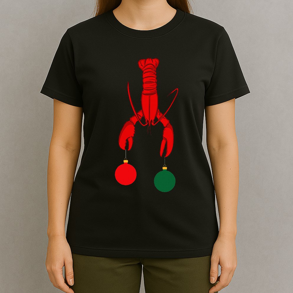 Louisiana Crawfish Cajun Christmas T-Shirt