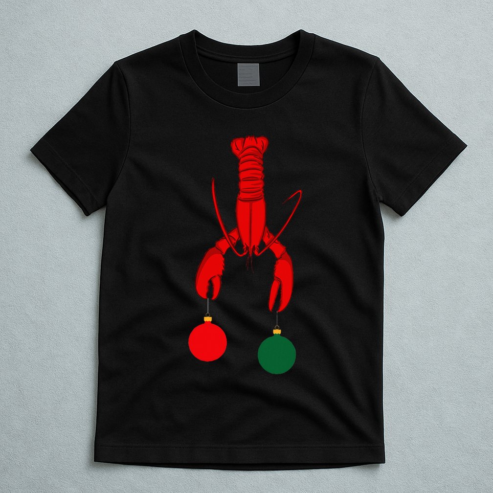 Louisiana Crawfish Cajun Christmas T-Shirt