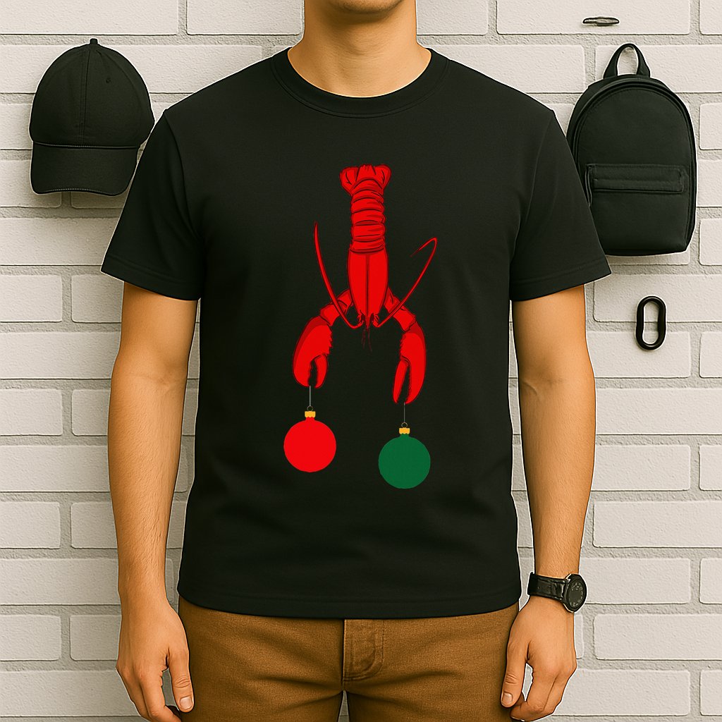 Louisiana Crawfish Cajun Christmas T-Shirt