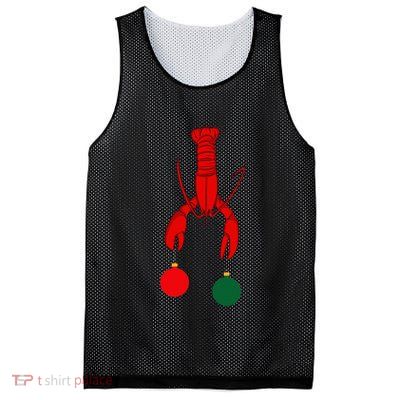 Louisiana Crawfish Cajun Christmas Mesh Reversible Basketball Jersey Tank