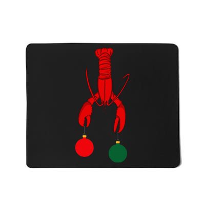 Louisiana Crawfish Cajun Christmas Mousepad