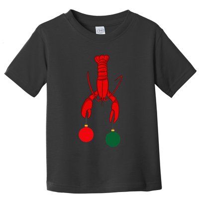 Louisiana Crawfish Cajun Christmas Toddler T-Shirt
