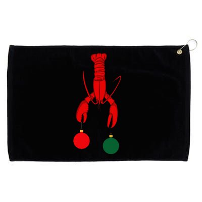 Louisiana Crawfish Cajun Christmas Grommeted Golf Towel