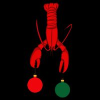 Louisiana Crawfish Cajun Christmas Womens T-Shirt