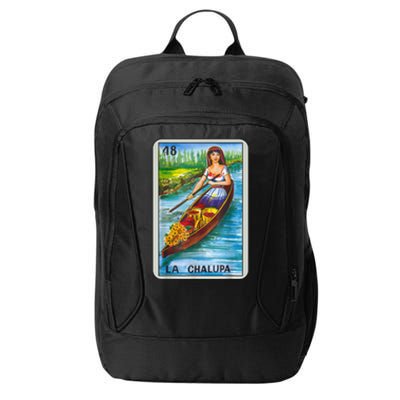 La Chalupa Card Mexican Lottery Card City Backpack