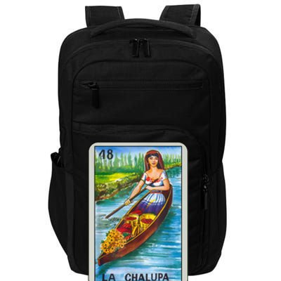 La Chalupa Card Mexican Lottery Card Impact Tech Backpack