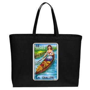 La Chalupa Card Mexican Lottery Card Cotton Canvas Jumbo Tote