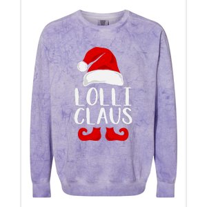 Lolli Claus Christmas Grandma Santa, Funny Santa, Christmas Lights, Cute Christm Colorblast Crewneck Sweatshirt