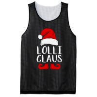 Lolli Claus Christmas Grandma Santa, Funny Santa, Christmas Lights, Cute Christm Mesh Reversible Basketball Jersey Tank