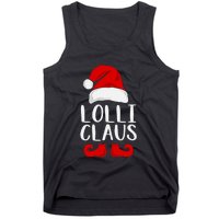 Lolli Claus Christmas Grandma Santa, Funny Santa, Christmas Lights, Cute Christm Tank Top