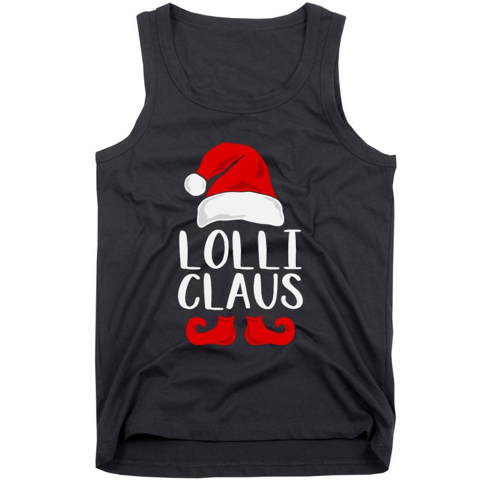 Lolli Claus Christmas Grandma Santa, Funny Santa, Christmas Lights, Cute Christm Tank Top