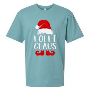 Lolli Claus Christmas Grandma Santa, Funny Santa, Christmas Lights, Cute Christm Sueded Cloud Jersey T-Shirt