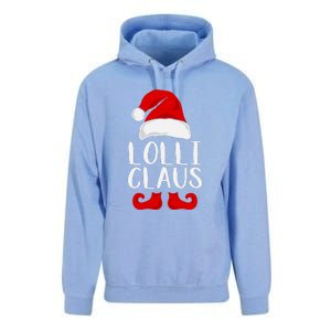 Lolli Claus Christmas Grandma Santa, Funny Santa, Christmas Lights, Cute Christm Unisex Surf Hoodie