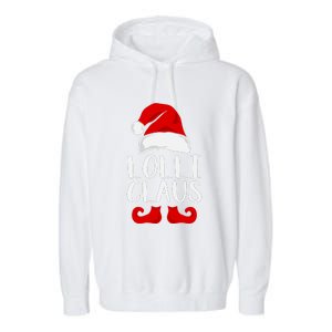 Lolli Claus Christmas Grandma Santa, Funny Santa, Christmas Lights, Cute Christm Garment-Dyed Fleece Hoodie