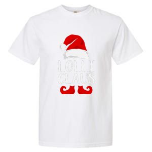 Lolli Claus Christmas Grandma Santa, Funny Santa, Christmas Lights, Cute Christm Garment-Dyed Heavyweight T-Shirt