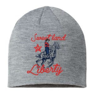 Liberty City Cow 4th of July Sweet Land Liberty Cow Sustainable Beanie