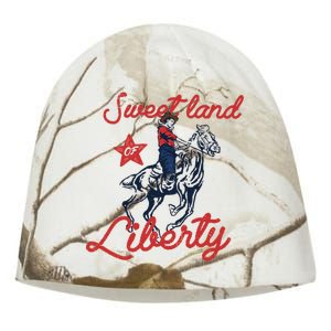 Liberty City Cow 4th of July Sweet Land Liberty Cow Kati - Camo Knit Beanie