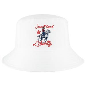 Liberty City Cow 4th of July Sweet Land Liberty Cow Cool Comfort Performance Bucket Hat