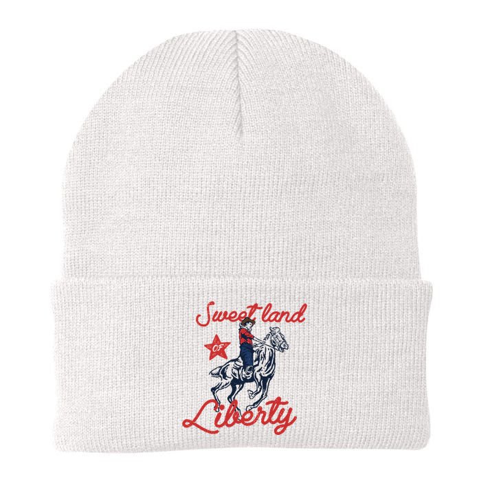 Liberty City Cow 4th of July Sweet Land Liberty Cow Knit Cap Winter Beanie