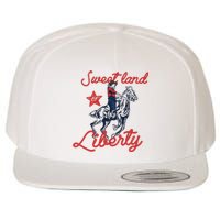 Liberty City Cow 4th of July Sweet Land Liberty Cow Wool Snapback Cap