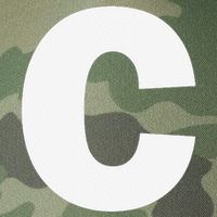 Letter C Capital Alphabet Monogram Initial Legacy Tie Dye Trucker Hat