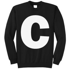 Letter C Capital Alphabet Monogram Initial Sweatshirt