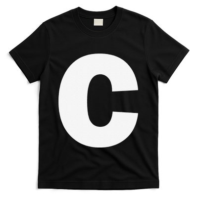 Letter C Capital Alphabet Monogram Initial T-Shirt