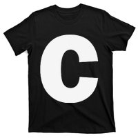 Letter C Capital Alphabet Monogram Initial T-Shirt