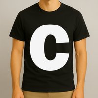 Letter C Capital Alphabet Monogram Initial T-Shirt