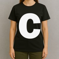 Letter C Capital Alphabet Monogram Initial T-Shirt