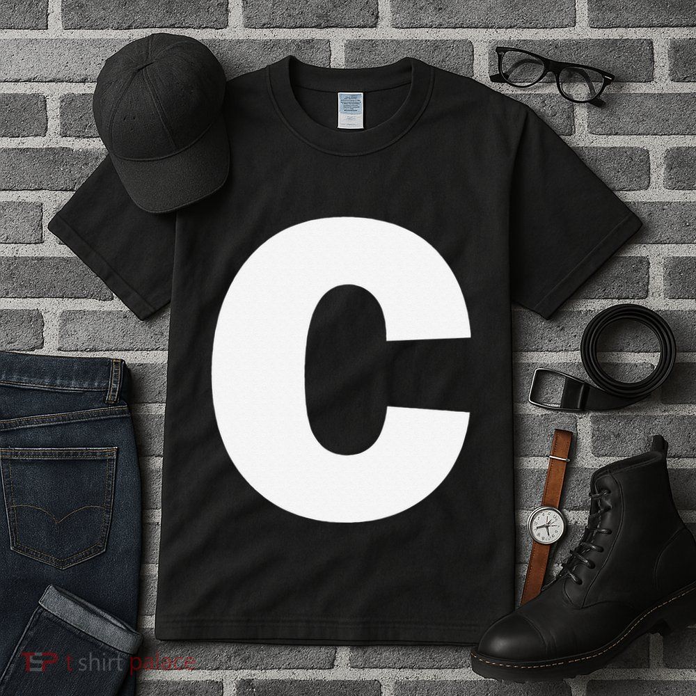 Letter C Capital Alphabet Monogram Initial Tall T-Shirt