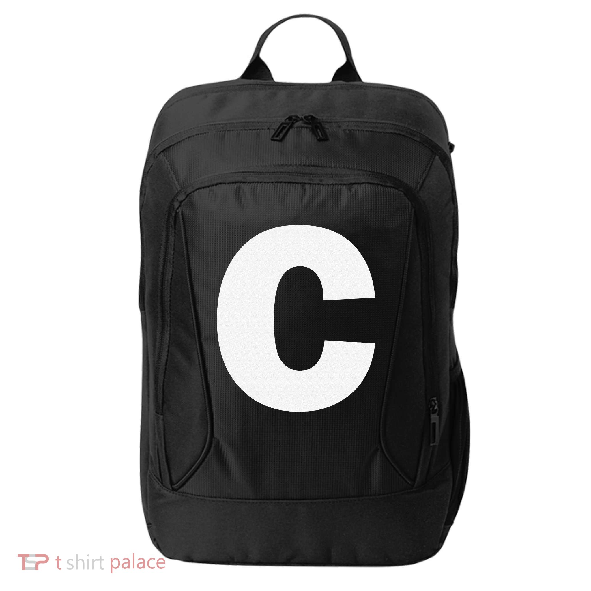 Letter C Capital Alphabet Monogram Initial City Backpack