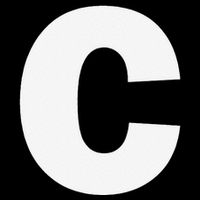 Letter C Capital Alphabet Monogram Initial Drawstring Bag