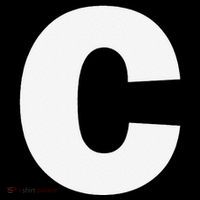 Letter C Capital Alphabet Monogram Initial Ladies Essential Flowy Tank