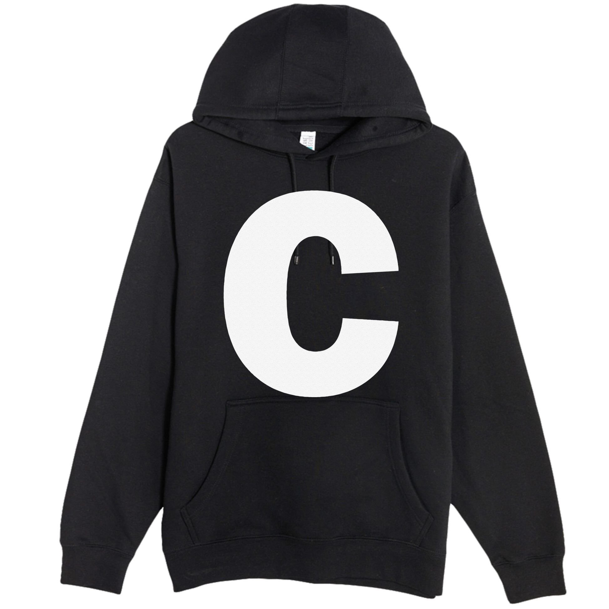 Letter C Capital Alphabet Monogram Initial Premium Pullover Hoodie