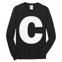 Letter C Capital Alphabet Monogram Initial Tall Long Sleeve T-Shirt