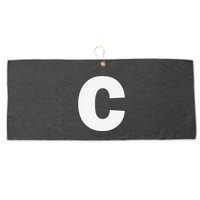 Letter C Capital Alphabet Monogram Initial Large Microfiber Waffle Golf Towel