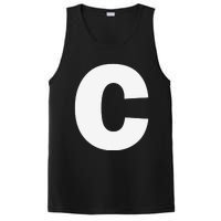 Letter C Capital Alphabet Monogram Initial PosiCharge Competitor Tank