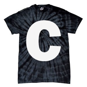 Letter C Capital Alphabet Monogram Initial Tie-Dye T-Shirt