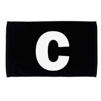 Letter C Capital Alphabet Monogram Initial Microfiber Hand Towel